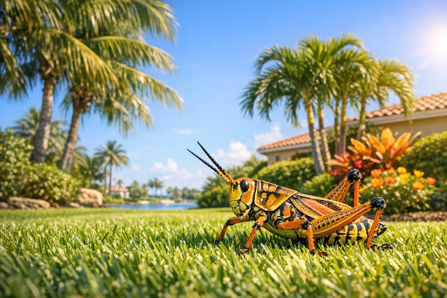 Eastern Lubber Grasshopper: The Giant Yellow Bug Eating Your SWFL Garden