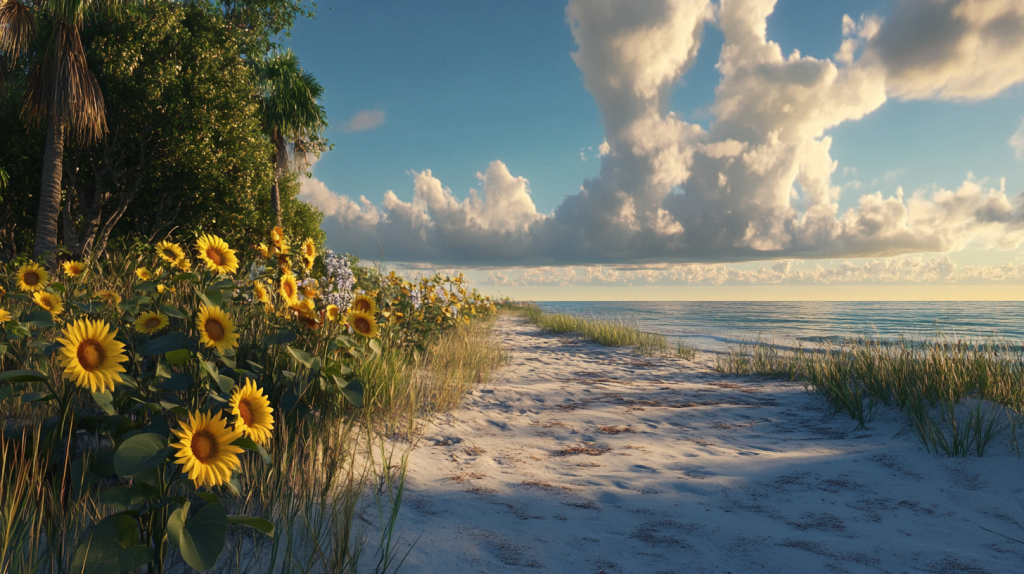 beach sunflower