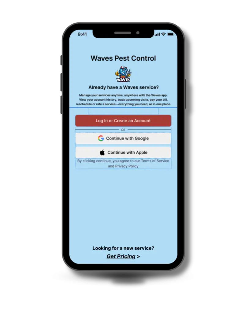waves pest control web app