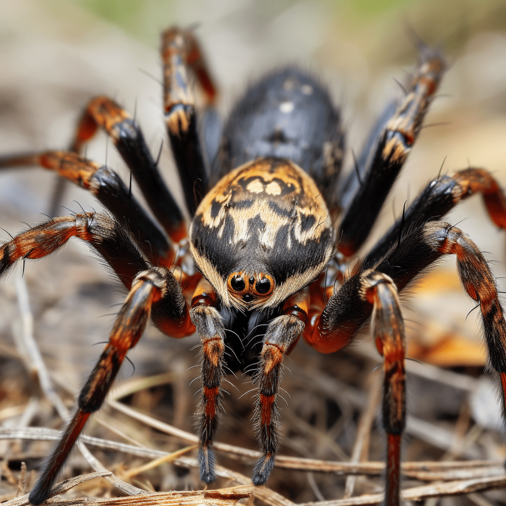 A detailed close-up of a brown recluse spider in its habitat, showcasing the species' distinct markings and reinforcing the necessity of spider pest control in sarasota