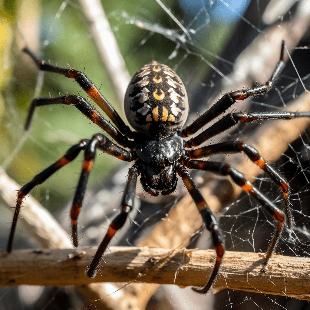 Macro photography of a brown recluse spider with a focus on its unique eye pattern and fiddle-shaped back, underlining the specialized spider pest control services in sarasota.
