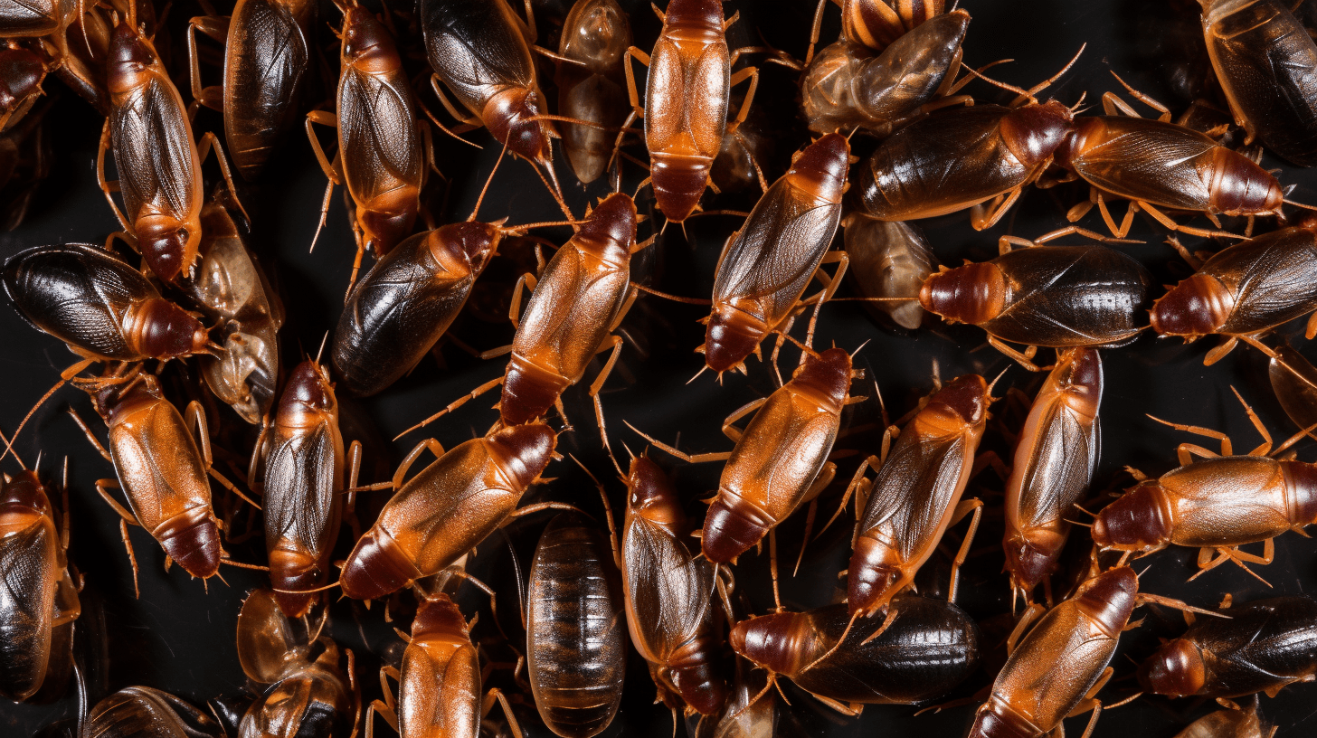 A group of cockroaches.